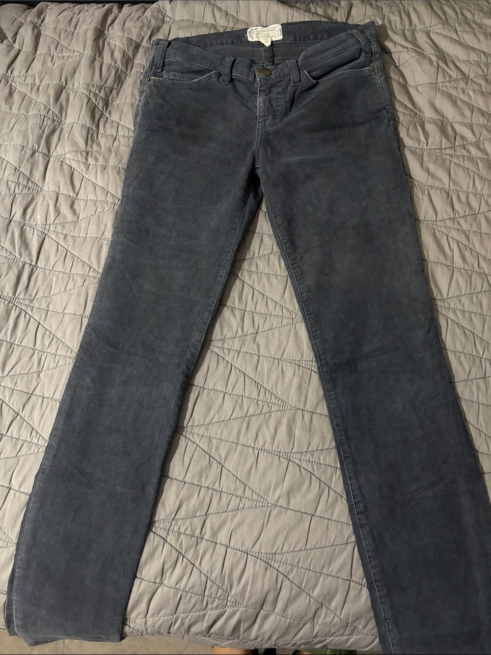 Current/Elliott Washed Black Skinny Jeans